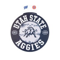 Utah State Aggie Bull Circle Sticker